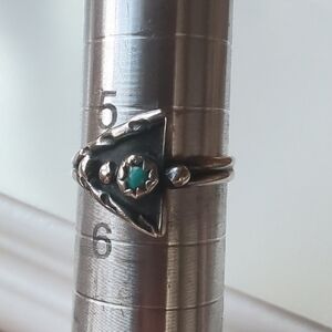 Turquoise Sterling Silver Ring 5.5